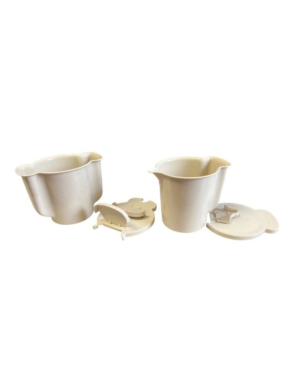 Vintage Tupperware Cream/Sugar Set - Almond - 1980